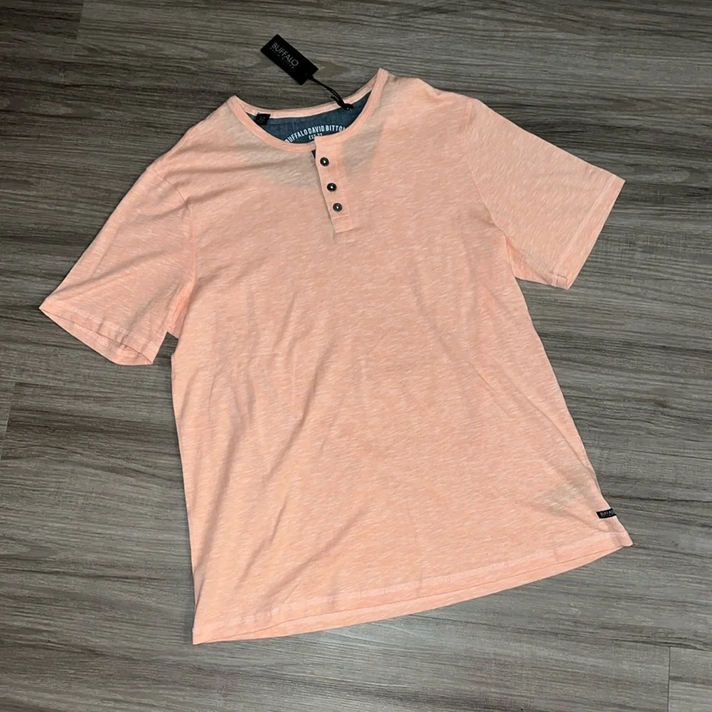 NWT Buffalo David Bitton Henley tee - Picture 1 of 3